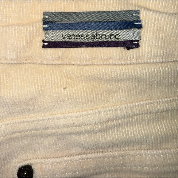 Vanessa Bruno Dompey Flare Pants Corduroy Cream Size EU 38 - Picture 7 of 10